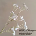 Weiße künstliche Schleierkrautblume, 81 Köpfe Gypsophila-Strauß, Gesamtlänge 61 cm - 3 Zweige 81 Köpfe / Weiß