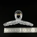 Große transparente PC-Haarklammer-Basis für DIY-Schmuckzubehör, 11 cm Gesamtlänge - Bandform / 11cm