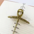 Elegant olive green ribbon hair claw clip with a glossy translucent finish for women. - Ribbon Style (16) / 11cm / Translucent Green