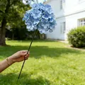 Realistische künstliche Hortensie in Hellblau für Hochzeits- und Partydekoration - Blau
