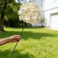 Lebensechte cremefarbene künstliche Hortensie mit 72 Blütenblättern für Hochzeitsdeko - Champagner