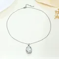 Elegant silver baroque pearl necklace with retro luxury design for women's jewelry collection - Chain Necklace / Silver