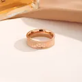 Close-up of rose gold stainless steel ring featuring a delicate honeycomb scale texture - Scale Ring (3116) / Size 5 / Rose Gold