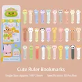 Set of 30 cute cartoon animal ruler bookmarks for student reading and page marking - 30 Pieces/Box