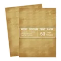 Retro textured A4 printer paper 100gsm for DIY scrapbooking 50 sheets pack brown color - Nostalgic Texture (Y008-02) / 50 Sheets