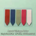 Σετ αυτοκόλλητα δείκτες σε σχήμα βέλους σε 5 vintage χρώματα - Μοτίβο Βέλους / Πακέτο των 100 / Αντίκα ασημί