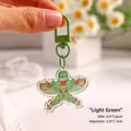 Porte-clés cerf-volant papillon en acrylique vert clair, breloque de 4,0x3,6 cm. - Porte-clés Cerf-volant / Vert clair
