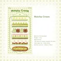 Cute Matcha Cream themed cartoon index stickers for students note taking and labeling - 180 Sheets/Pack / Matcha Cream Green