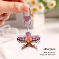 Porte-clés cerf-volant hirondelle en acrylique violet avec motif traditionnel - Porte-clés Cerf-volant / Violet