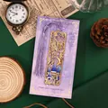 Vintage style metal butterfly bookmark with purple tassel and wisteria castle design - Wisteria Butterfly Castle Style / 1 Piece / Purple