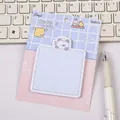 Cute cat bathing theme sticky notes 30 sheets functional memo pad for students and office use - 1本装 / Bath Style
