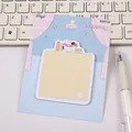Cute cartoon cat sticky notes memo pad with 30 sheets for students and office stationery - Learning Style