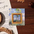 Vintage gold-plated metal bookmark with classic Woman with a Parasol oil painting art - Gilded Parasol Rhyme