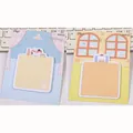 Adorable cat-themed sticky notes in blue and yellow styles, 30 sheets per pack set. - Learning + Leisure Style