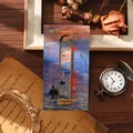 Vintage metal bookmark with Impression Sunrise design on artistic display card - Impression Sunrise