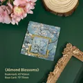 Vintage gold-plated metal bookmark featuring Van Gogh's Almond Blossoms painting - Almond Blossom A