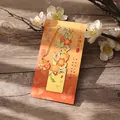 Elegant gold-plated pomegranate flower metal bookmark for books, stylish gift packaging. - Pomegranate Flower Style