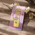 Elegant gilded metal bookmark featuring delicate butterfly and floral hollow out designs - Moonlight & Shadow