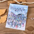 12pcs colorful light bulb decorative stickers for scrapbooking made of transparent PET - Blue Dream Starlight / 12 Sheets