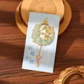 Exquisite gold-plated hollow metal bookmark with floral design and elegant butterfly tassel - Prosperous Future (W891) / 1 Piece / Gold