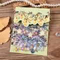 Decorative PET fairy lights and stars stickers for scrapbooking and DIY crafts, 12 pieces. - Green Shadow Starlight / 12 Sheets