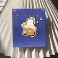 Cute cat metal bookmark with Good night sleeping theme display card - Goodnight Meow / 1 Piece