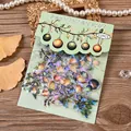 Decorative PET stickers with forest starlight fairy light theme in 12-piece pack - Forest Starlight / 12 Sheets