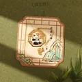 Exquisite golden metal bookmark with panda reading design and ginkgo leaf charm - Future Success(W906)