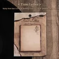 Vintage Haftnotizen mit Brandrand für Scrapbooking und Journaling, Set mit 30 Blatt - Zeit Brief / 1本装