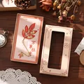 Segnalibro vintage in metallo foglia rossa placcato oro con confezione regalo - Successo in tutto - confezione regalo