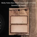 Vintage Haftnotizen mit verbranntem Rand für Scrapbooking-Dekoration - Past Letters / 1本装
