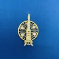 Elegant gold Eiffel Tower pendant with sparkling crystal stones for DIY jewelry making. - Eiffel Tower Style (764) / Pendant Only (Without Chain) / Gold