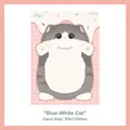 Cute British Shorthair blue and white cat shaped sticky notes memo pad 30 sheets for students - Blue White Cat / 30 Sheets/Pad