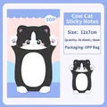 Cute cartoon black and white cow cat sticky notes, 30 sheets 12x7cm per pack SKU - Tuxedo Cat B
