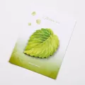 Realistisch groen moerbeibladvormig plaknotitieblok voor scrapbooking en kantoor - Moerbeibladeren / 30 Vellen/Verpakking
