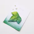 Realistische zelfklevende notitie in de vorm van een klimopblad voor de decoratie - Klimop / 30 Vellen/Verpakking