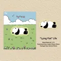Cute cartoon panda metal bookmark in sleeping pose for reading and book decoration - Lying Flat Life Panda / 1 Piece