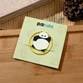 Cute panda metal bookmark accessory on green display card for student gift prizes - Handsome Baby / Round Style