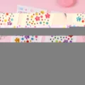 Colorful plum blossom acrylic gemstone stickers for DIY crafts, random color assortment. - 1 Piece / Colorful Plum Blossom