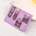 Set of 2 romantic sunset beach landscape magnetic bookmarks for student reading gifts - Pink Mix / 2 Pcs/Set