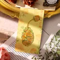 Exquisite golden rose metal bookmark with hollow floral design and chain for students - Yellow Rose (1 Piece)