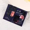 Set of two magnetic bookmarks featuring beautiful starry sky and landscape cloud designs - Starry Sky / 2 Pcs/Set