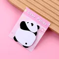 Cute cartoon panda shaped sticky notes notepad for student stationery and office use - Waving Panda / 1 Pad