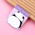 Cute panda-shaped sticky notes on a purple card, perfect for student notes and gifts. - Angry Panda / 1 Pad