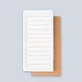Minimalist kraft paper to-do list notepad with checkboxes for daily planning - TODO Style / 1本装