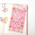 Cute 3D relief pink dessert chef cartoon stickers sheet for scrapbooking and DIY decoration - 1 Piece/Pack / Sweet Bunny-Pink