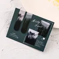 Set of 2 magnetic bookmarks featuring misty forest landscape scenery design - Mist / 2 Pcs/Set