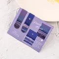 Two-pack magnetic bookmarks featuring a serene starry ocean and sunset landscape design - Purple Glow / 2 Pcs/Set