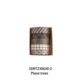 Set van 5 bruine washi-tapes met vintage patronen in een doos - Platanen(SDRT230630-2) / 5 Rollen / Paulowniahout