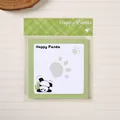 Süße Happy Panda Zeichentrick-Haftnotizen für Schule und Büro in einem grünen Themendesign - Glücklicher Panda